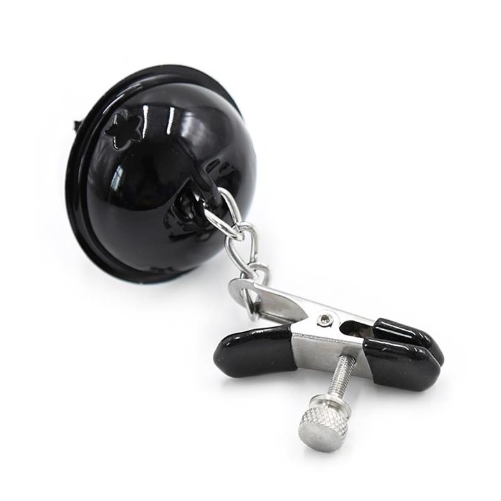 Nipple Clamps with Bell Black/White - 843658379343 - Teknashop Ltd