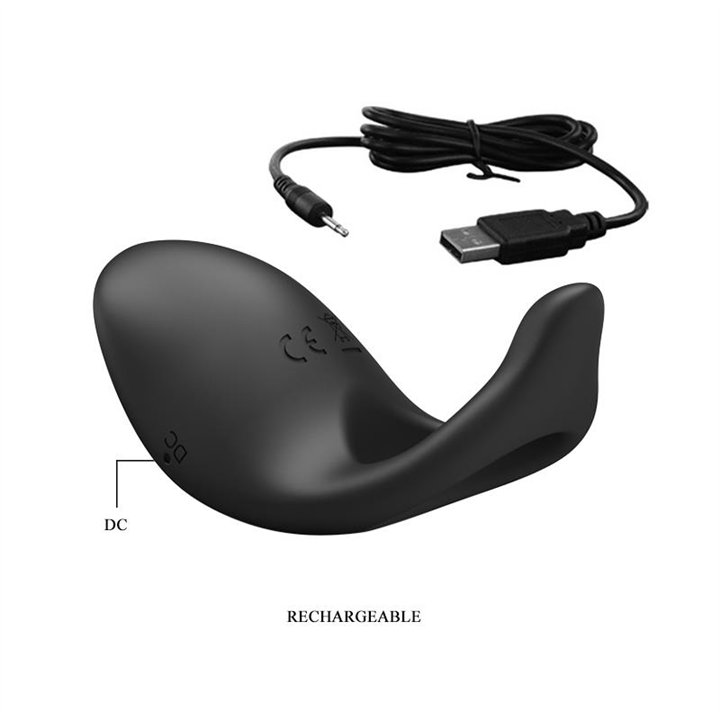 Cockring Gemma USB Silicone Black - BI-210162 - Teknashop Ltd