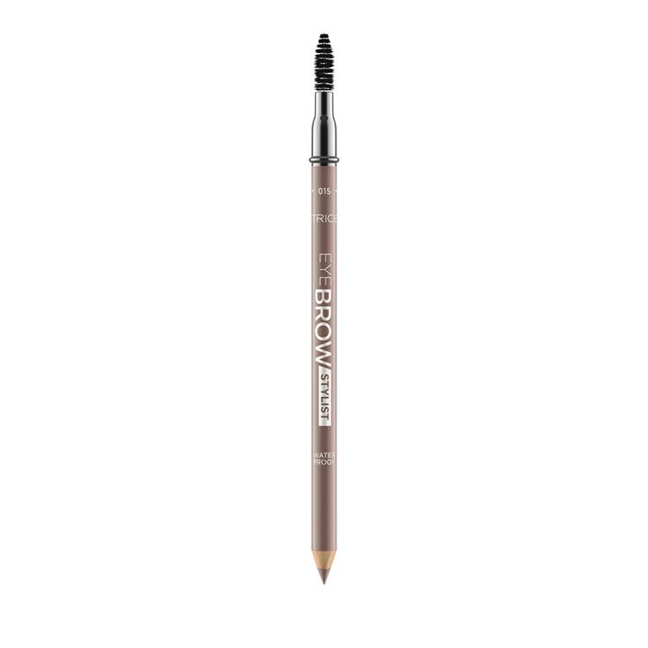 Catrice, Eye Brow Stylist, Waterproof, Eyebrow Cream Pencil & Brush 2-In-1, 015, Ashy Drama, 1.4 g - Teknashop Ltd