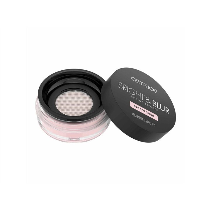 Catrice, Bright & Blur, Matte, Loose Setting Powder, 020, Soft Pink, 8 g - Teknashop Ltd