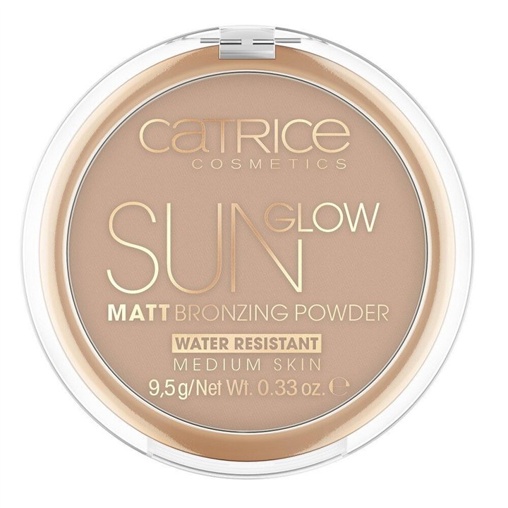 Catrice, Sun Glow, Matte, Bronzer Compact Powder, 030, Medium Bronze, 9.5 g - Teknashop Ltd