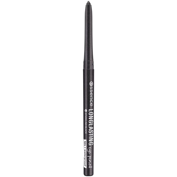 Essence, Long-Lasting, Waterproof, Gel Pencil Eyeliner, 34, Sparkling Black, 0.28 g - Teknashop Ltd