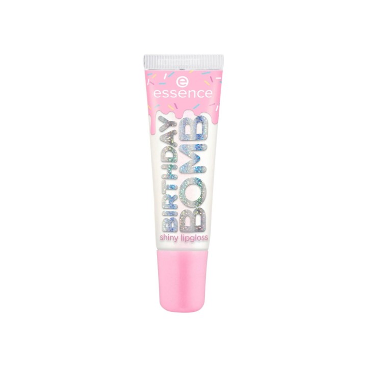 Essence, Birthday Bomb, Shiny, Lip Gloss, 01, Cake My Day, 10 ml - Teknashop Ltd