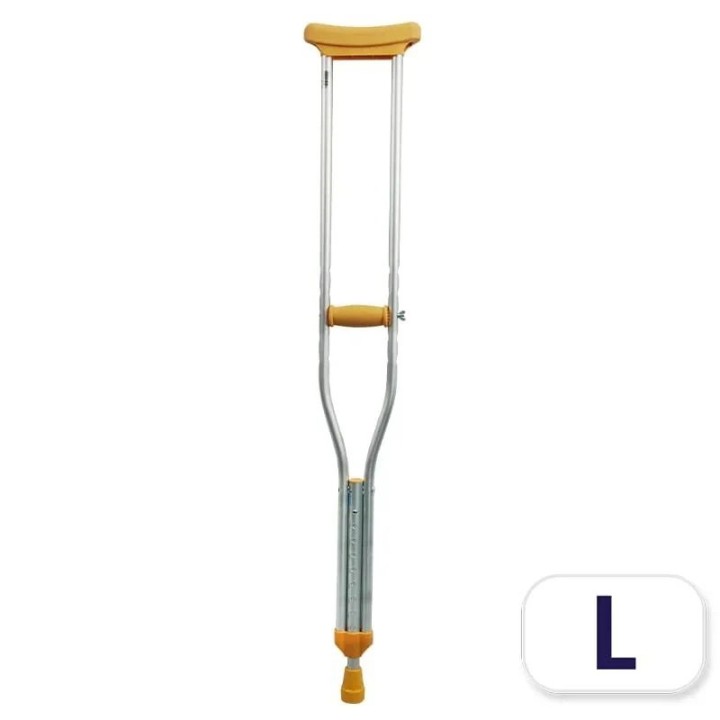 Geomed, Geomed, Adult, Crutches, Aluminium, Silver, 155 cm - Teknashop Ltd