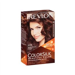 Revlon Colorsilk Ammonia Free 46 Medium Golden Chestnut Brown  - unisex - Teknashop Ltd