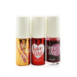 Set Benefit: Benetint, Lip & Cheek Balm 2-In-1, Rose-Tinted, 6 ml + Lovetint, Lip & Cheek Balm 2-In-1, Fiery Red, 6 ml + Chachat