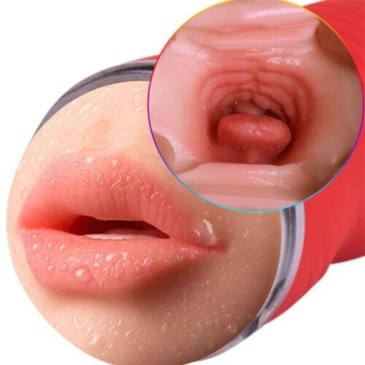 ARMONY - DOUBLE VAGINA & MOUTH RED MASTURBATOR - D-238255 - Teknashop Ltd