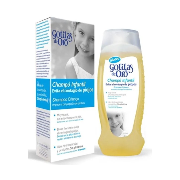 Instituto Español Gotitas De Oro Anti Louse Shampoo 500ml - unisex - Teknashop Ltd