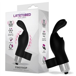 Fingyhop Vibrating Bullet with Rabbit Black - LT-674 - Teknashop Ltd