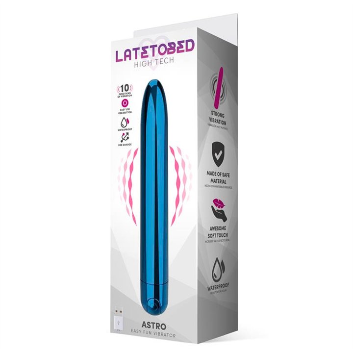 Astro Vibe 10 Functions 18.5 cm USB Blue - LT-694 - Teknashop Ltd