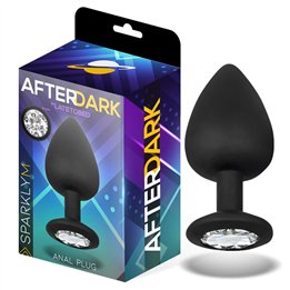 Sparkly Butt Plug Silicone Size M 8 cm x 3.5 cm - AD-280 - Teknashop Ltd