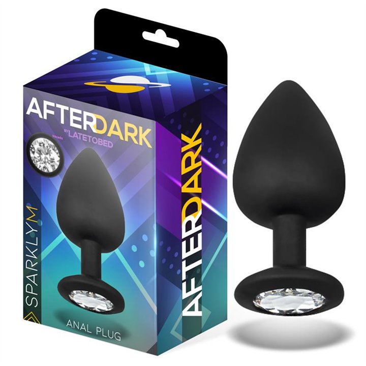 Sparkly Butt Plug Silicone Size M 8 cm x 3.5 cm - AD-280 - Teknashop Ltd