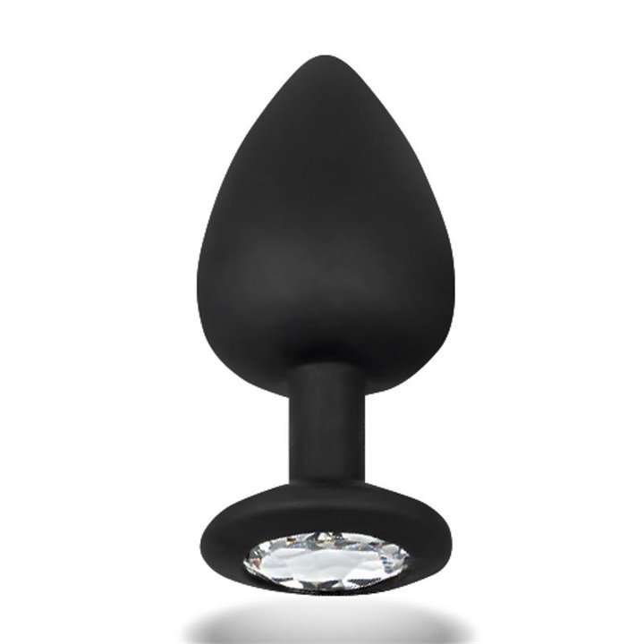 Sparkly Butt Plug Silicone Size M 8 cm x 3.5 cm - AD-280 - Teknashop Ltd