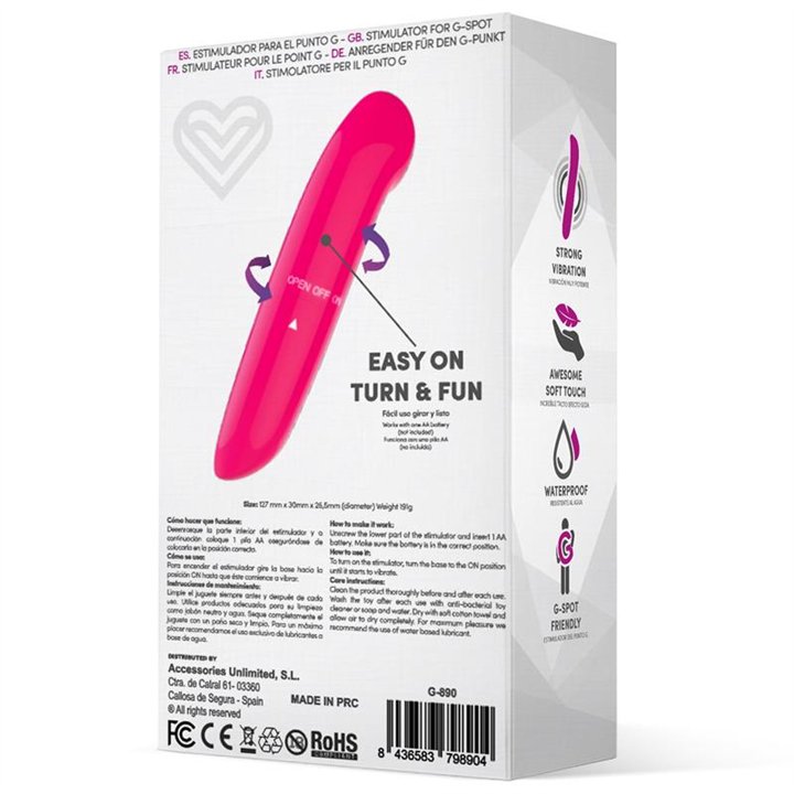 Denzel Stimulator Easy Quick Pink - G-890 - Teknashop Ltd