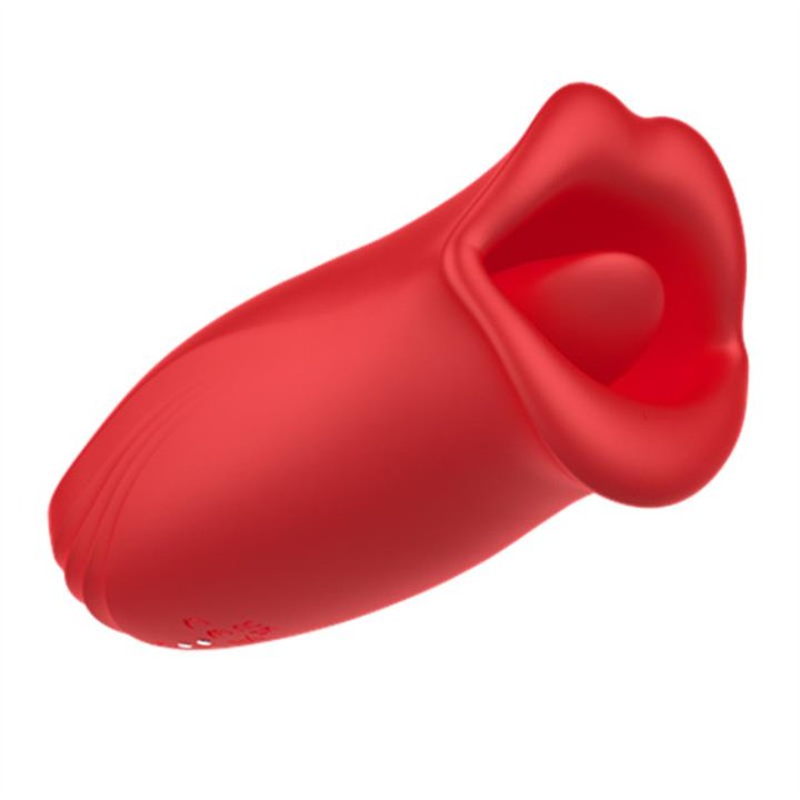 Ember Licking and Vibrating Mouth Shape Massager USB Silicone - AC-163 - Teknashop Ltd