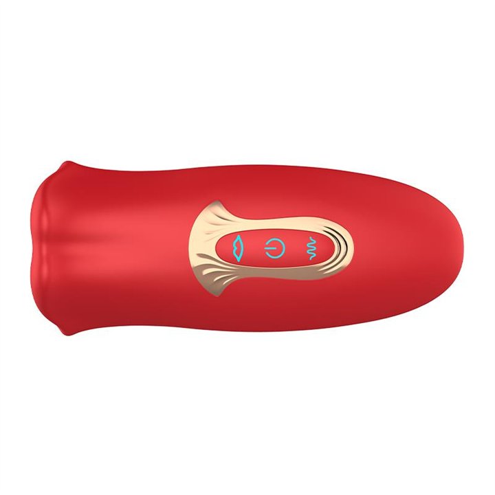 Ember Licking and Vibrating Mouth Shape Massager USB Silicone - AC-163 - Teknashop Ltd