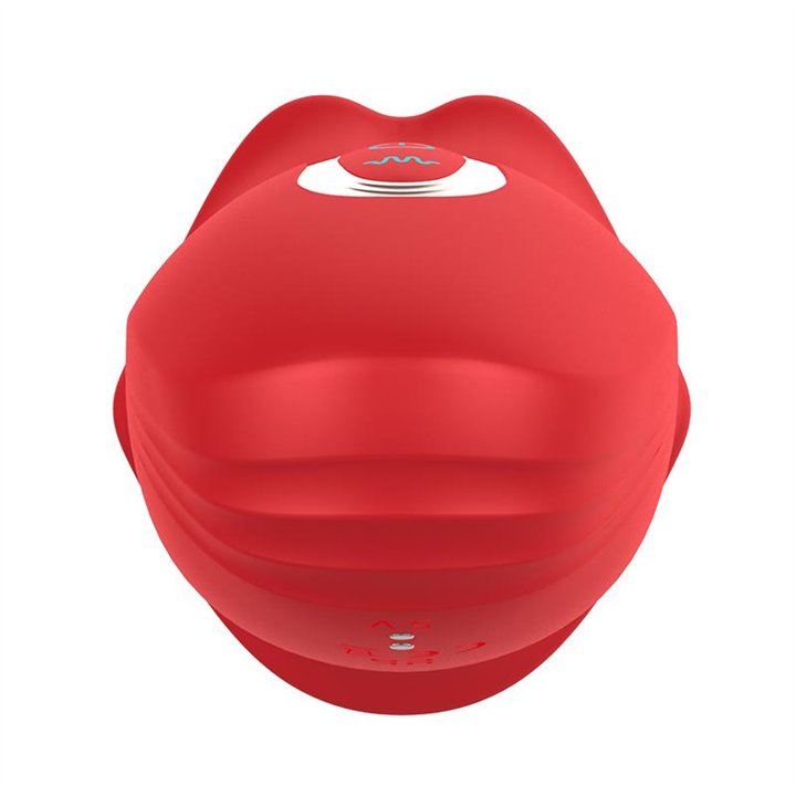 Ember Licking and Vibrating Mouth Shape Massager USB Silicone - AC-163 - Teknashop Ltd