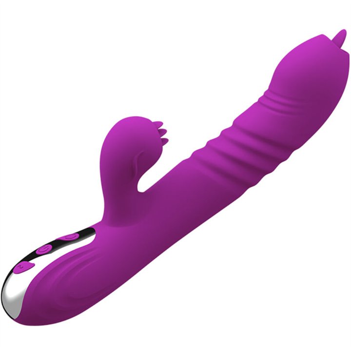 ARMONY - FAIRY MULTIFUNCTION VIBRATOR DOUBLE TONGUE VIOLET HEAT EFFECT - D-238186 - Teknashop Ltd