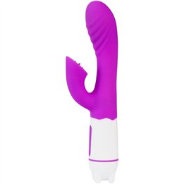 ARMONY - HAPPY VIBRATOR & STIMULATOR WITH VIOLET RECHARGEABLE TONGUE - D-238224 - Teknashop Ltd