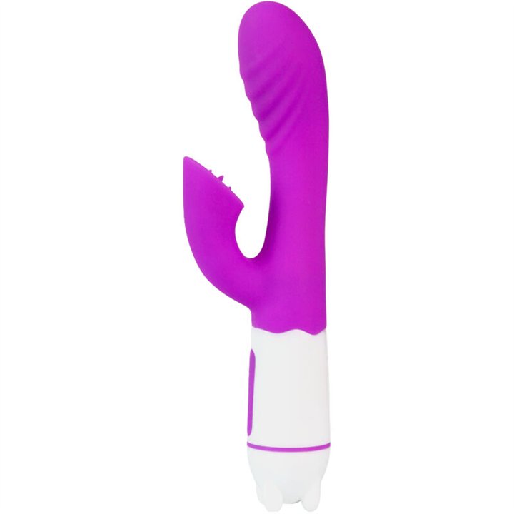 ARMONY - HAPPY VIBRATOR & STIMULATOR WITH VIOLET RECHARGEABLE TONGUE - D-238224 - Teknashop Ltd