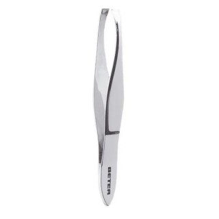 Beter Chrome Plated Straight Tip Tweezers - unisex - Teknashop Ltd