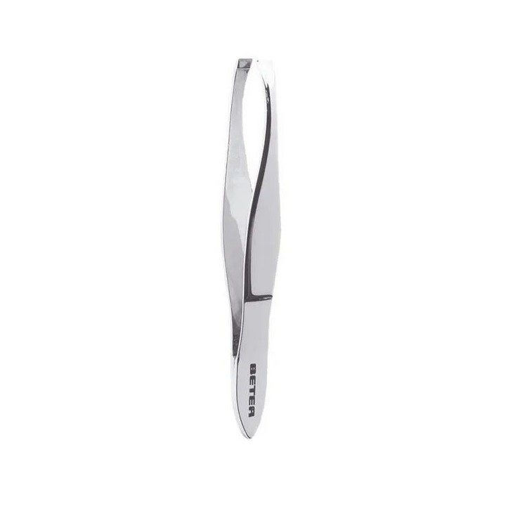 Beter Chrome Plated Straight Tip Tweezers - unisex - Teknashop Ltd