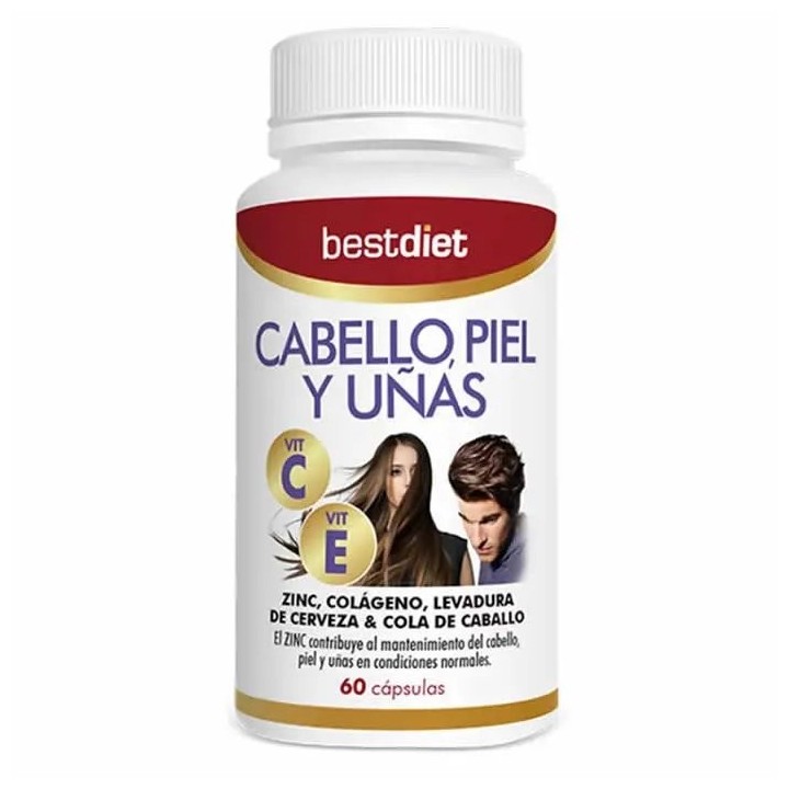 Best Diet Hair Skin And Nail Care 60 Caps - unisex - Teknashop Ltd