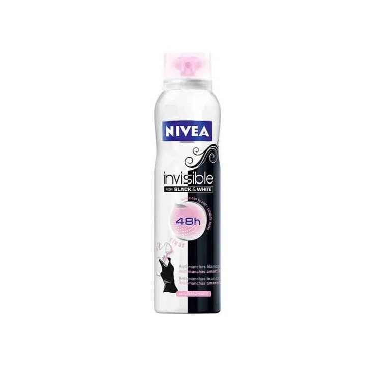 Nivea Invisible Black And White Original Spray 200ml - unisex - Teknashop Ltd