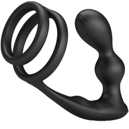 PRETTY LOVE - MARSHALL PENIS RING WITH VIBRATORY ANAL PLUG WITH REMOTE CONTROL - D-236972 - Teknashop Ltd
