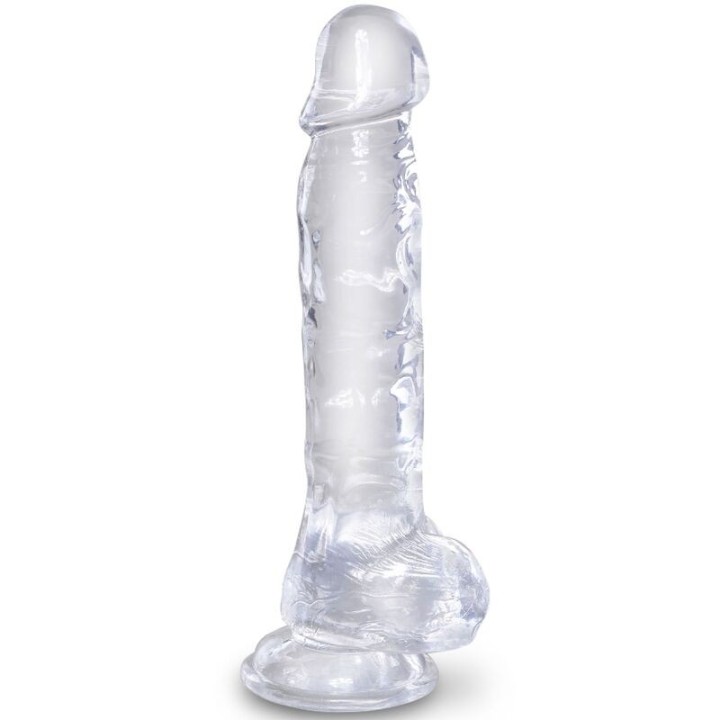 KING COCK - CLEAR REALISTIC PENIS WITH BALLS 16.5 CM TRANSPARENT - D-236532 - Teknashop Ltd