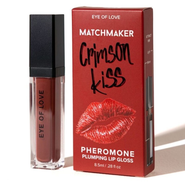 EYE OF LOVE - MATCHMAKER CRIMSON KISS RED LIP GLOSS VOLUMIZING EFFECT WITH PHEROMONES 8.5 ML - D-246397 - Teknashop Ltd