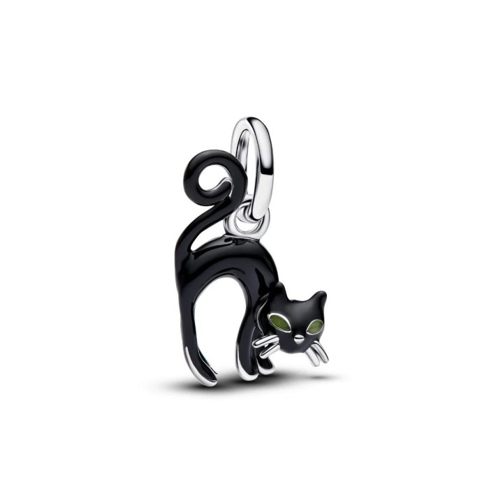 PANDORA JEWELRY Mod. BLACK CAT DANGLE CHARM - WW.794769C01 - Teknashop Ltd