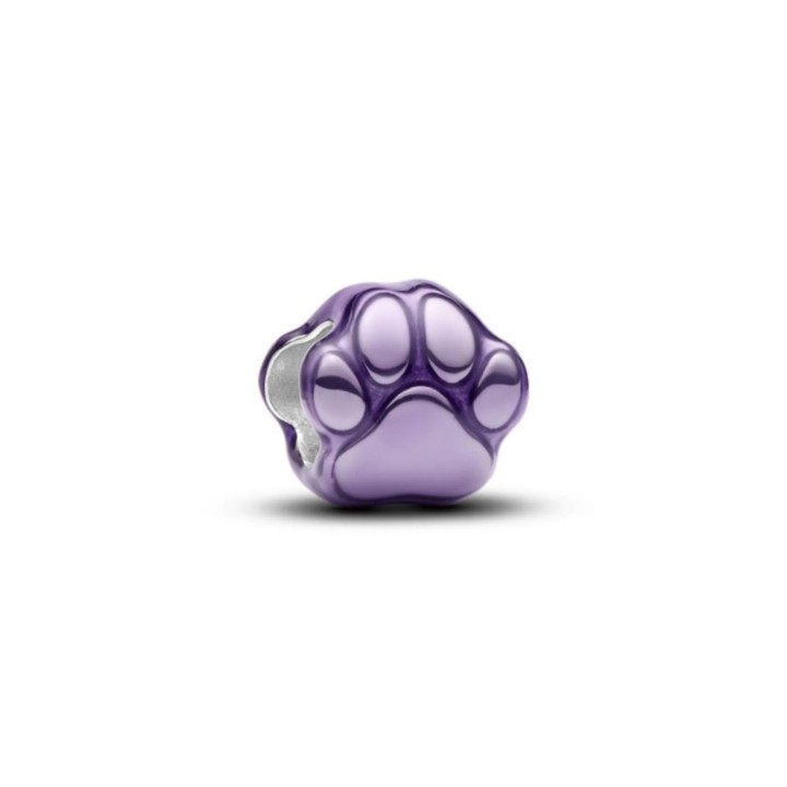 PANDORA Mod. PURPLE PAW METALLIC EFFECT MINI CHARM - WW.794782C01 - Teknashop Ltd