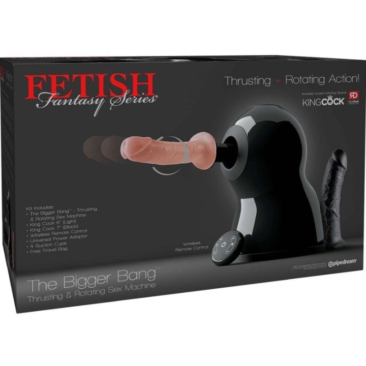 FETISH FANTASY SERIES - SEX MACHINE BIGGER BANG ROTATION AND PUSH - D-236559 - Teknashop Ltd