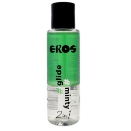 EROS - "2 IN 1" GLIDE MINTY SILICONE-BASED LUBRICANT 100 ML - D-243394 - Teknashop Ltd