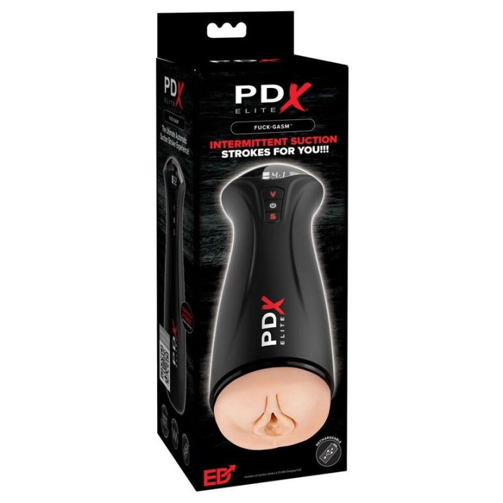 PDX ELITE - FAP-GASM INTERMITTENT SUCTION & VIBRATION MASTURBATOR - D-246342 - Teknashop Ltd
