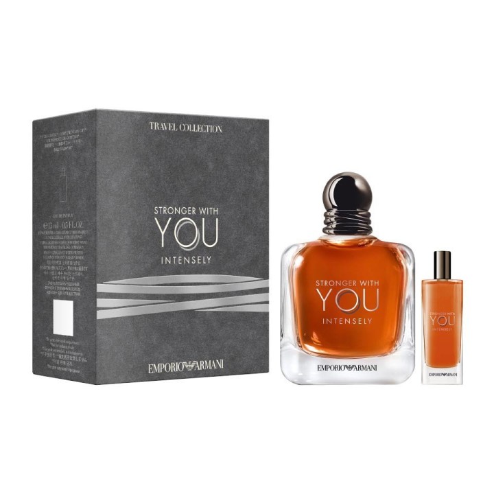 Set Emporio Armani: Stronger With You Intensely, Eau De Parfum, For Men, 100 ml + Stronger With You Intensely, Eau De Parfum, Fo