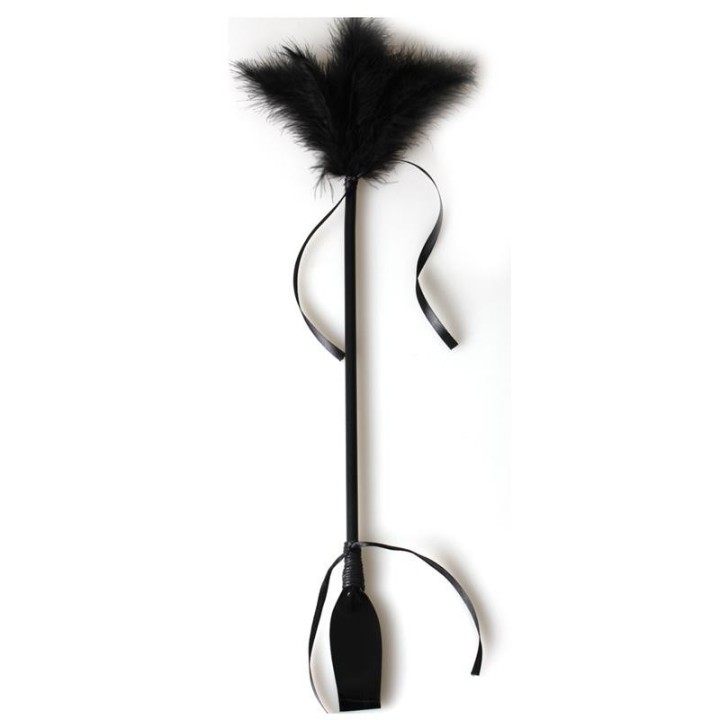 Secret Play Black Duster And Riding Crop - F3422K - Teknashop Ltd