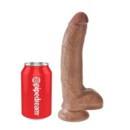 KING COCK - REALISTIC DILDO WITH BALLS 22.8 CM - D-246183 - Teknashop Ltd