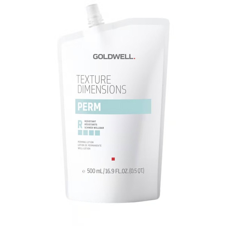 Goldwell, Texture Dimensions Perm R, Hair Perm Lotion, Waves, For Normal To Resistant Hair, 500 ml - Teknashop Ltd