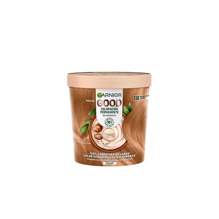Garnier Good Coloración Permanente 7,12 Rubio Café Latte 1 U - unisex - Teknashop Ltd