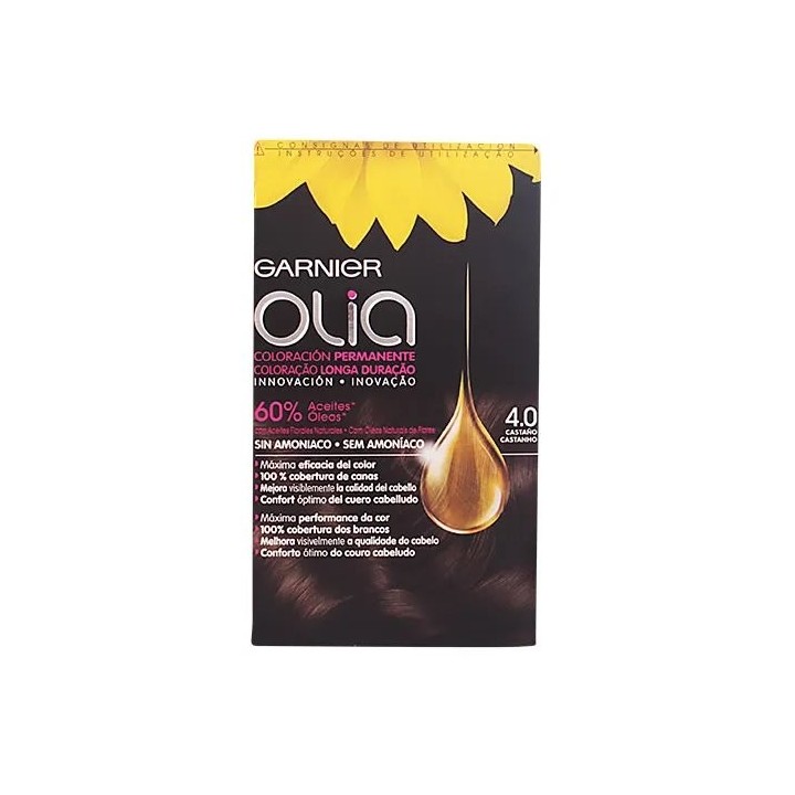Garnier Olia Permanent Coloring 4,0 Brown - unisex - Teknashop Ltd