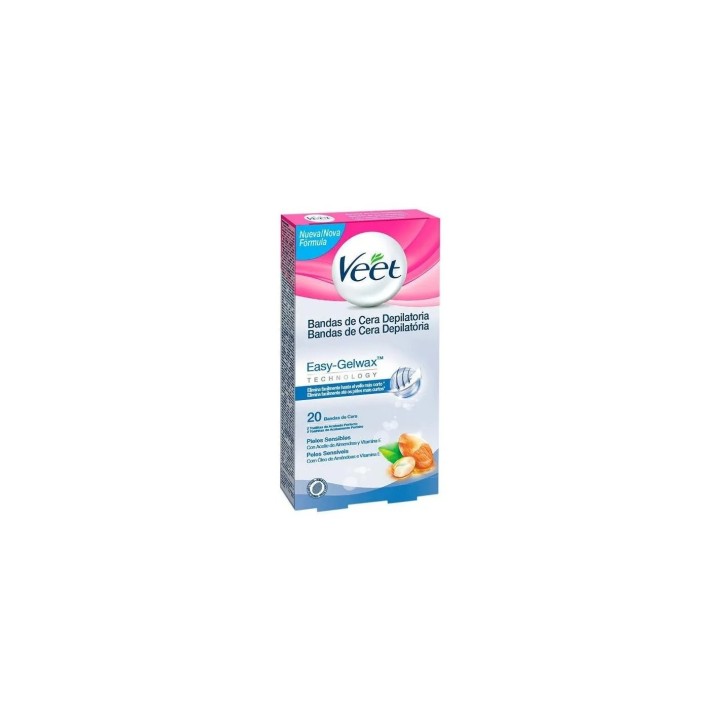 Veet Bandas De Cera Depilatorias Corporales Pure Piel Sensible 20 - unisex - Teknashop Ltd