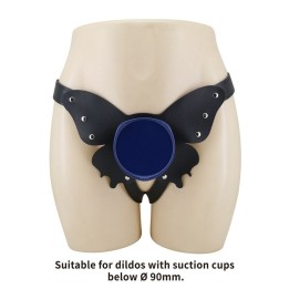 PRETTY LOVE - UNIVERSAL STRAP-ON HARNESS BRIEFS BLACK AND BLUE - D-246040 - Teknashop Ltd