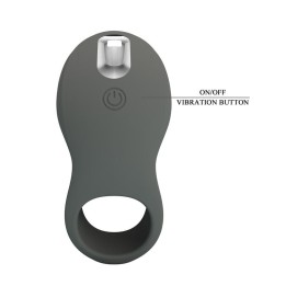 PRETTY LOVE - RECHARGEABLE VIBRATING RING WITH DUAL STIMULATOR - D-246022 - Teknashop Ltd