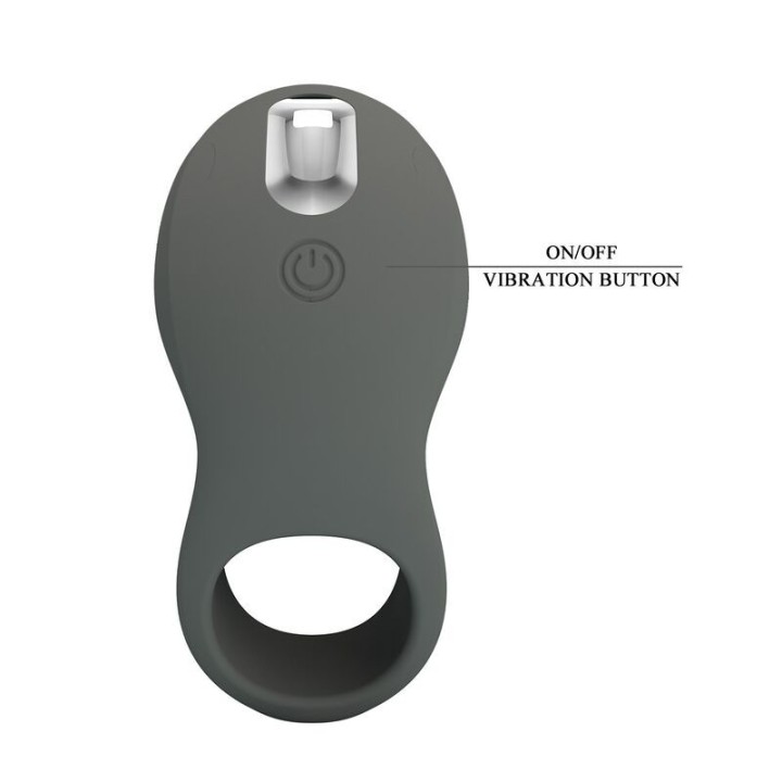 PRETTY LOVE - RECHARGEABLE VIBRATING RING WITH DUAL STIMULATOR - D-246022 - Teknashop Ltd