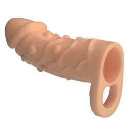 PRETTY LOVE - DORT PENIS EXTENSION SLEEVE 14 CM Ø 4 CM NATURAL - D-246161 - Teknashop Ltd