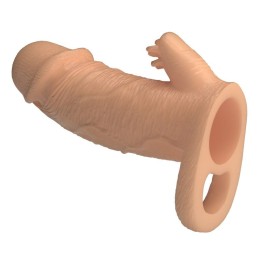 PRETTY LOVE - RODERIC PENIS EXTENSION SLEEVE 13 CM Ø 3.8 CM NATURAL - D-246162 - Teknashop Ltd
