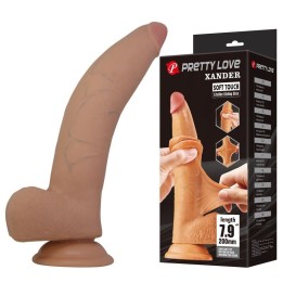 PRETTY LOVE - XANDER REALISTIC DILDO 20 CM Ø 5 CM NATURAL - D-246147 - Teknashop Ltd
