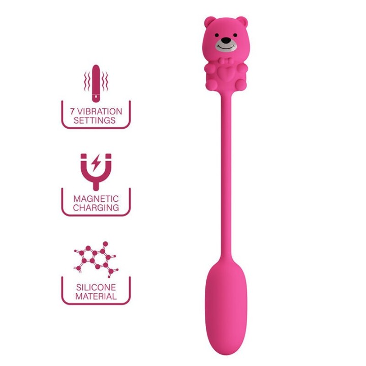 PRETTY LOVE - OLSON RECHARGEABLE BULLET VIBRATOR WITH WIRED CONTROLLER PINK - D-246067 - Teknashop Ltd
